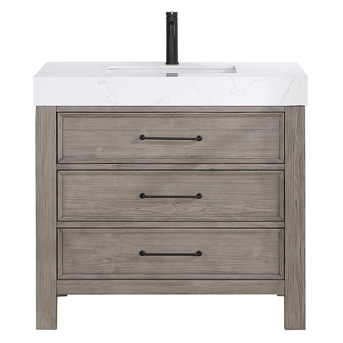 Lark Manor Ardilia 36'' Single Bathroom Vanity with Engineered Marble
